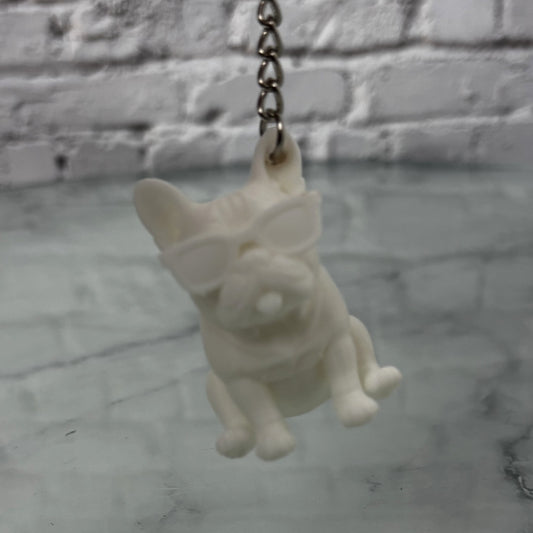 Porte-clés bouledogue à lunettes — Fil-O-Forme, vue 2