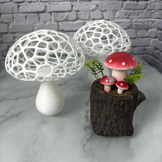 Champignon ajouré imprimé en 3D — Fil-O-Forme, vue 2