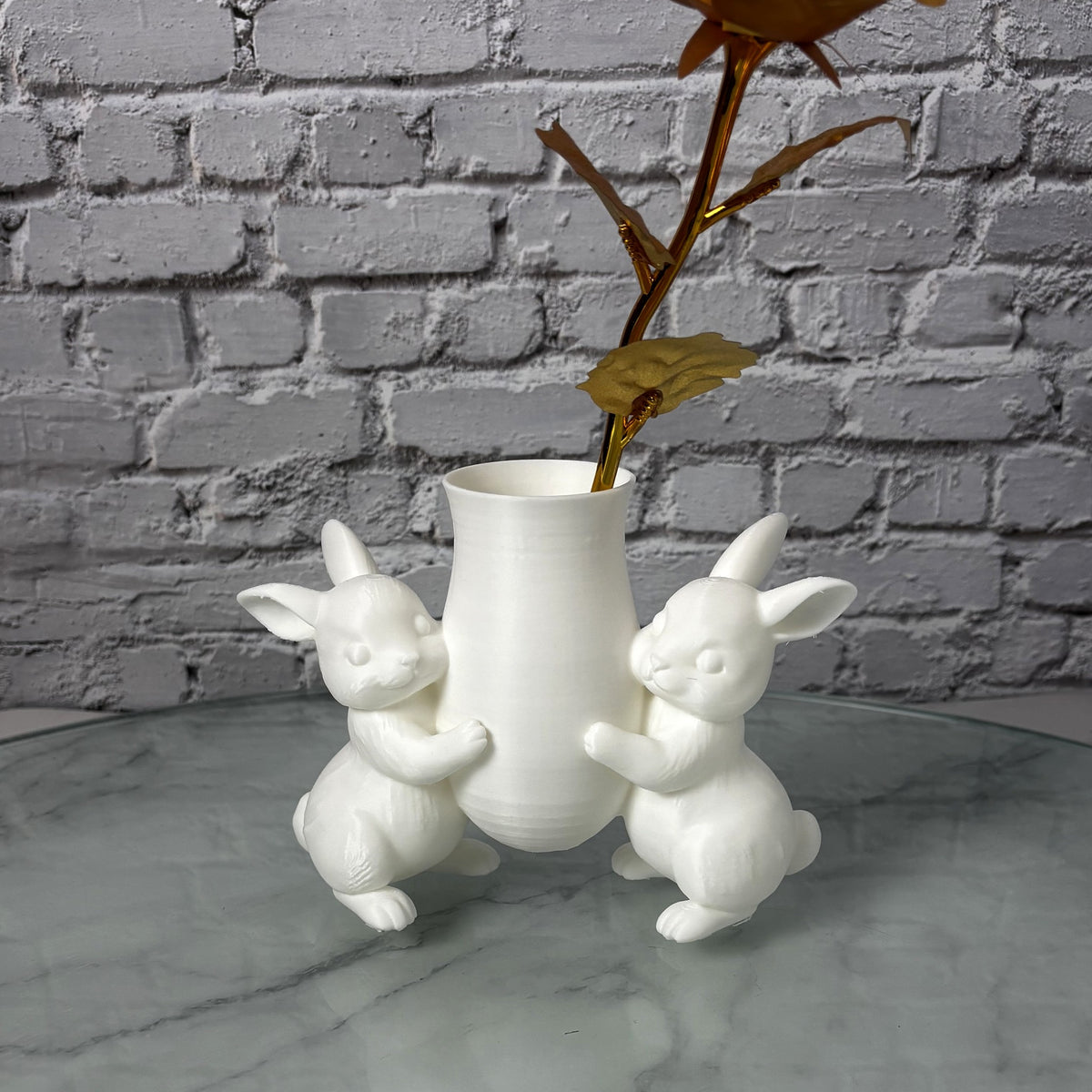 Porte-crayons lapins imprimé en 3D — Fil-O-Forme, vue 3