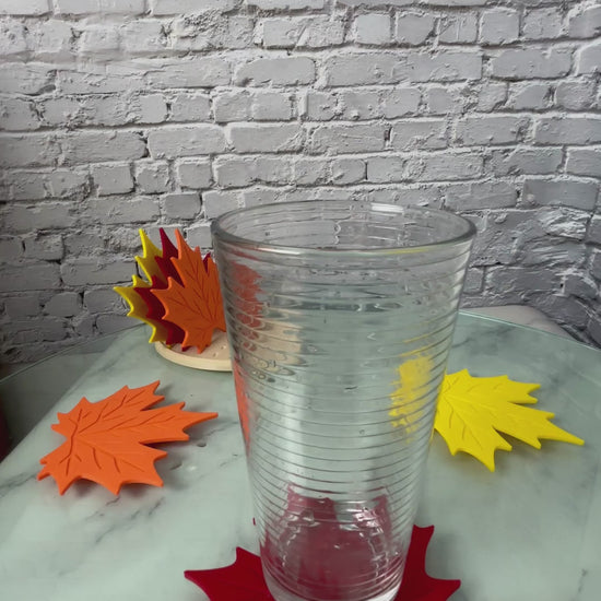 Sous-verres feuille d'érable imprimés en 3D — vidéo