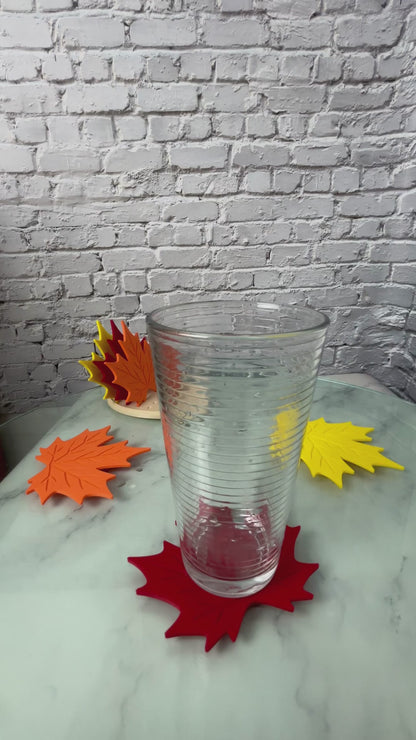 Sous-verres feuille d'érable imprimés en 3D — vidéo
