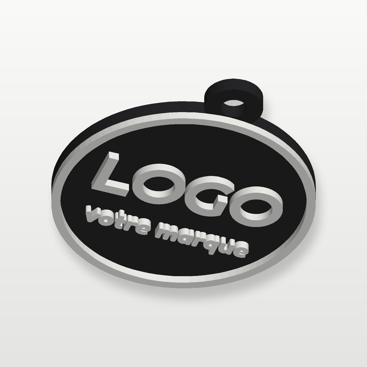 Porte-clés promotionnel au logo, impression 3D Fil-O-Forme