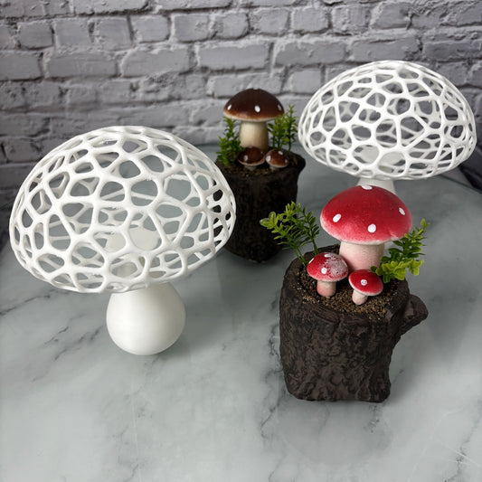 Souche à champignons peinte à la main — Fil-O-Forme, vue 1